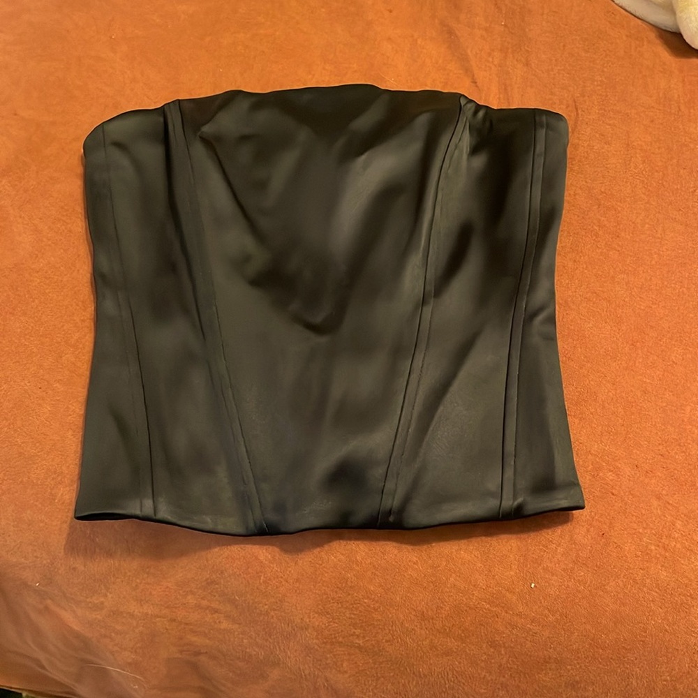 NWT wilfred black corset top XS